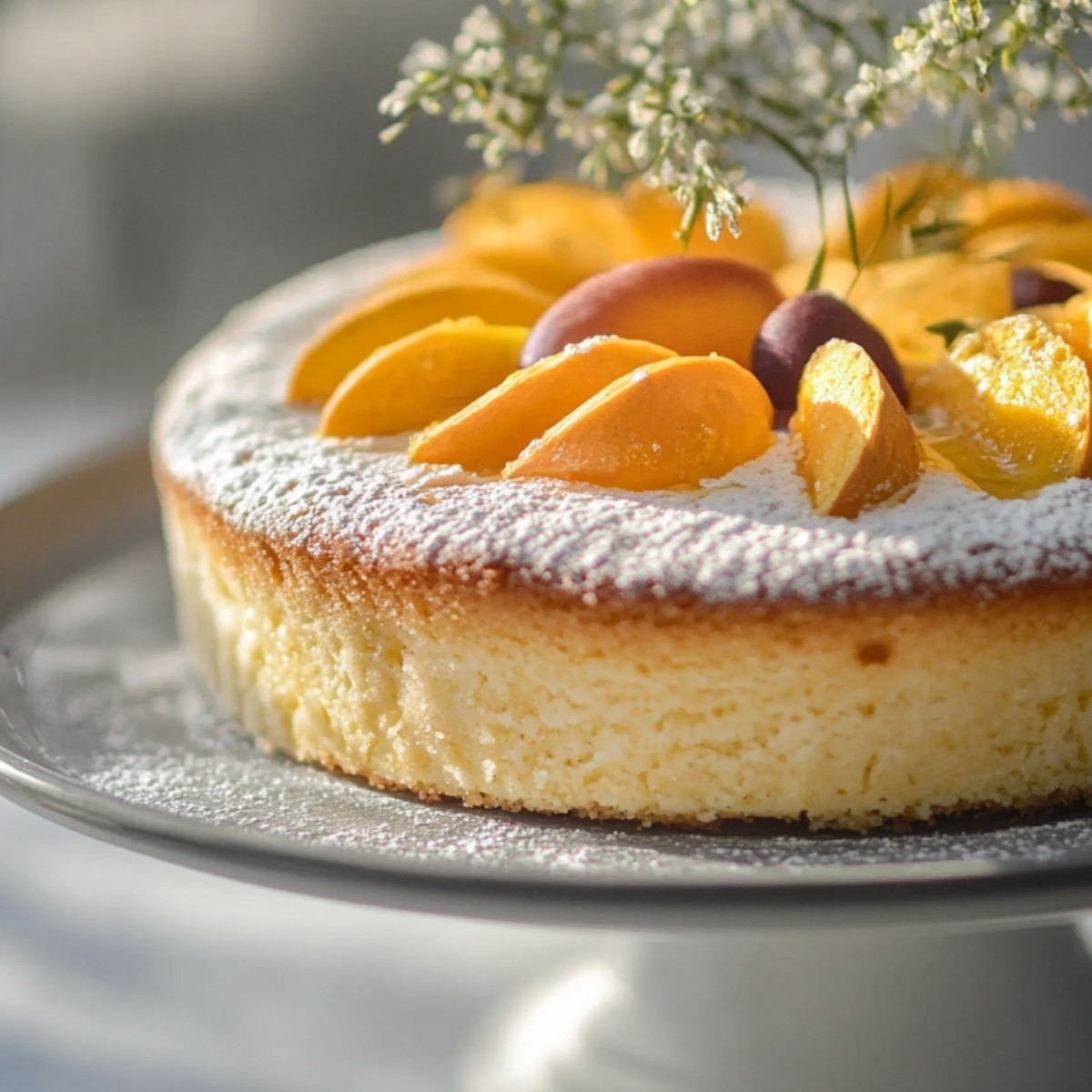 Gâteau Magique à l'Huile d'Olive, Pêche ou Abricot : La Fête des Papilles !