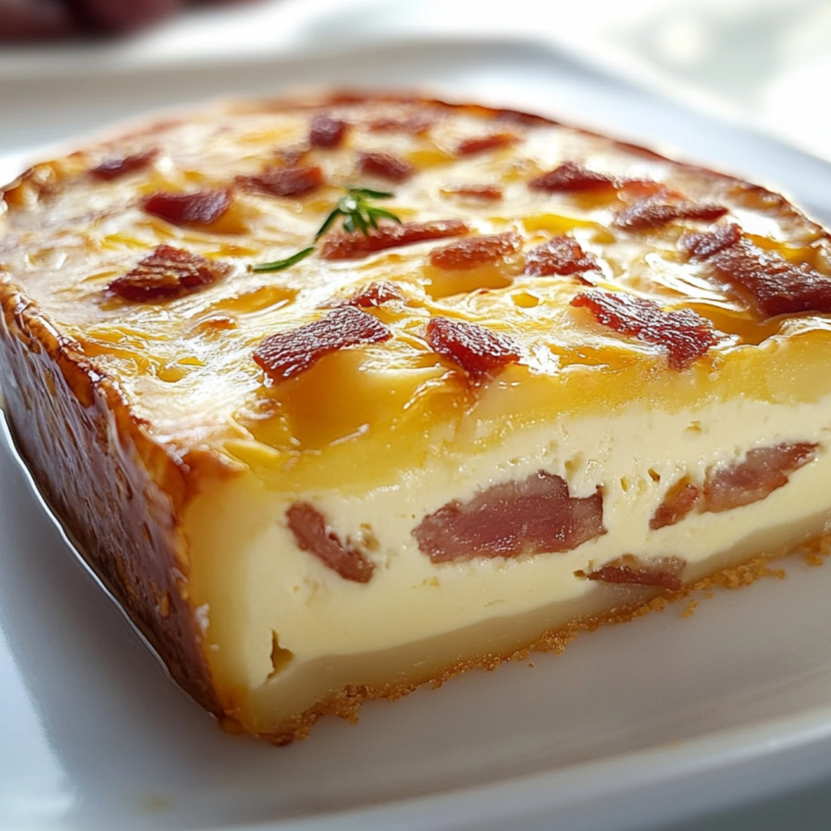 Gâteau Surprise au Camembert et Lardons : Quand le Fromage Rencontre la Gourmandise!