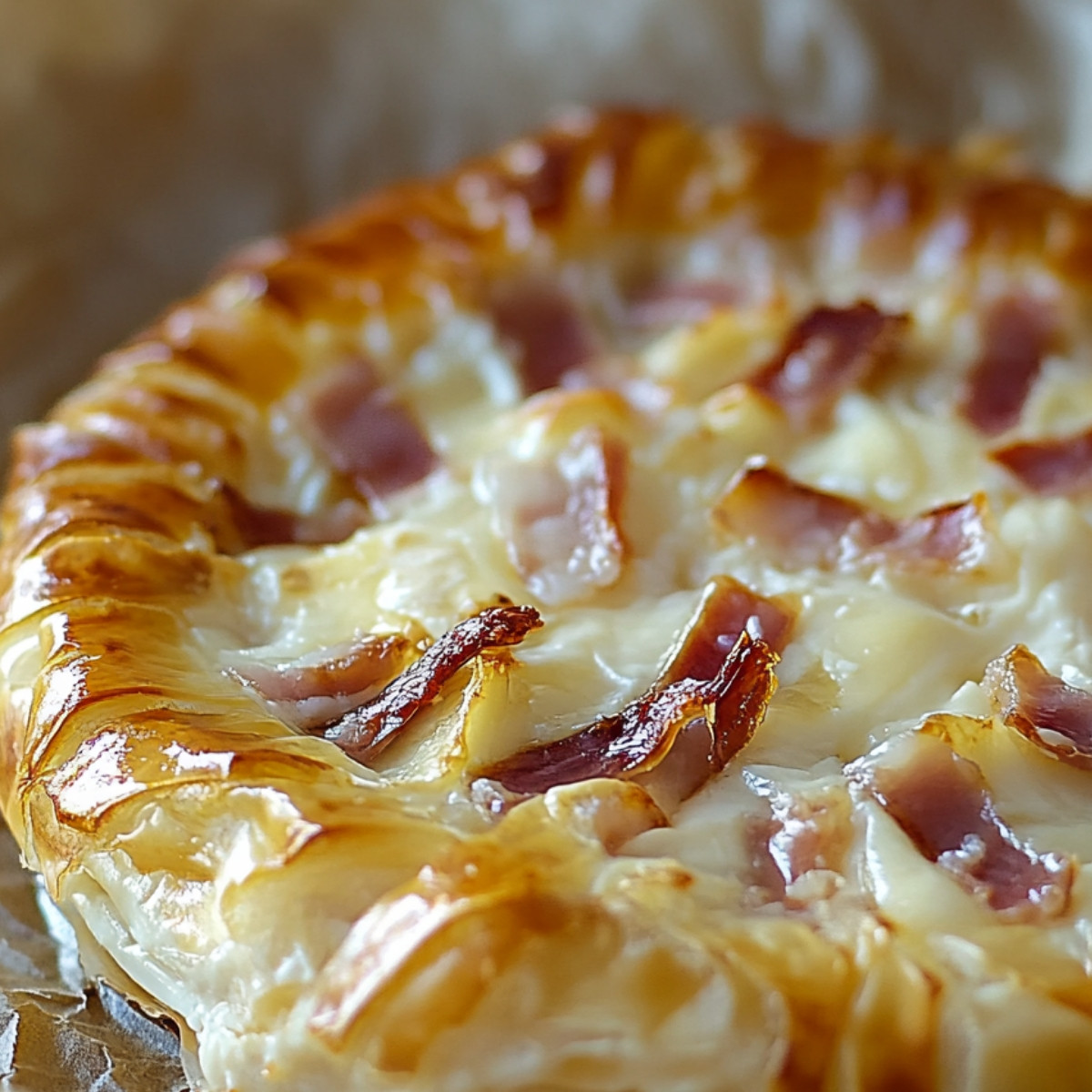 Feuilleté au Camembert et Lardons