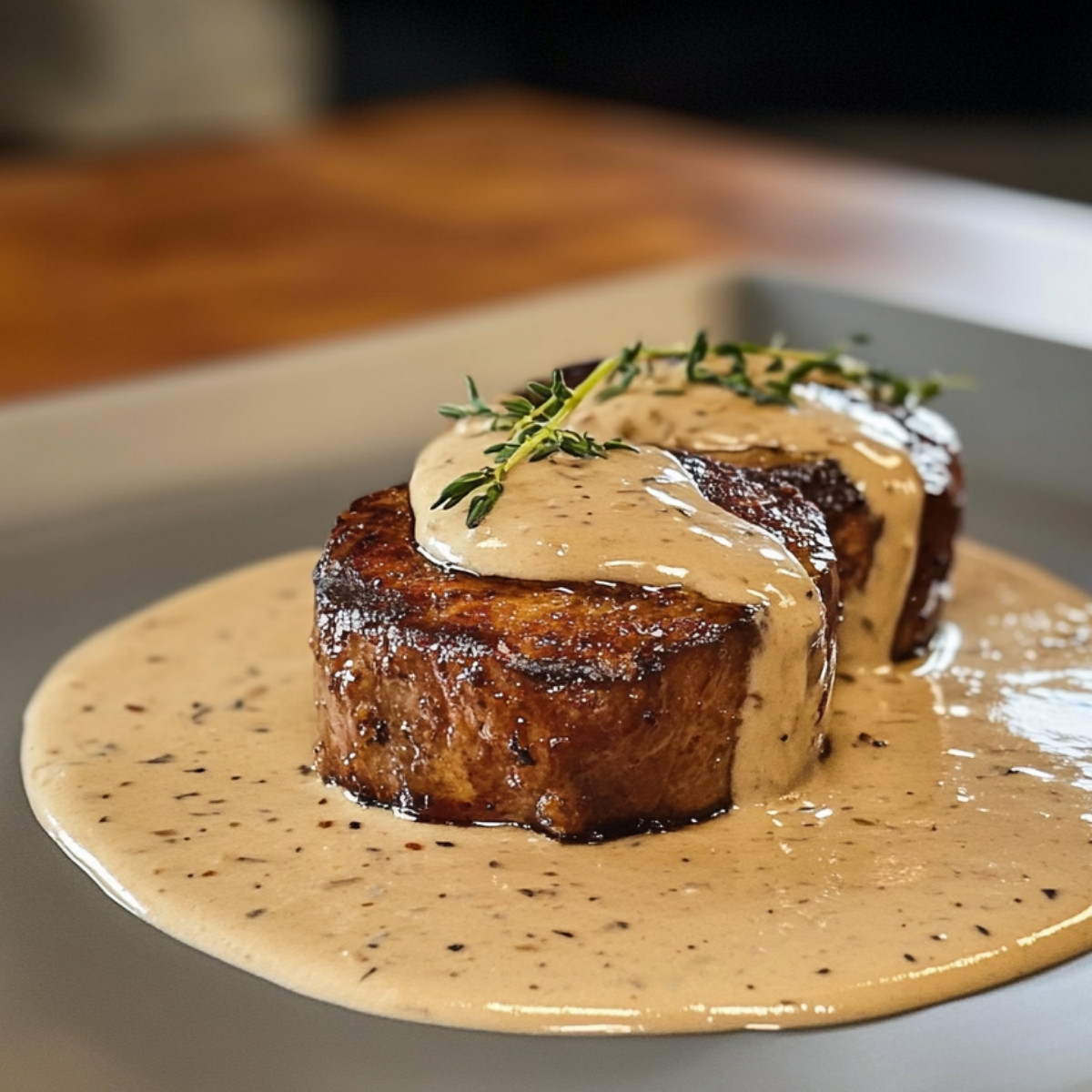 Filet Mignon à la Sauce Moutarde avec une Touche de Crazy Fun