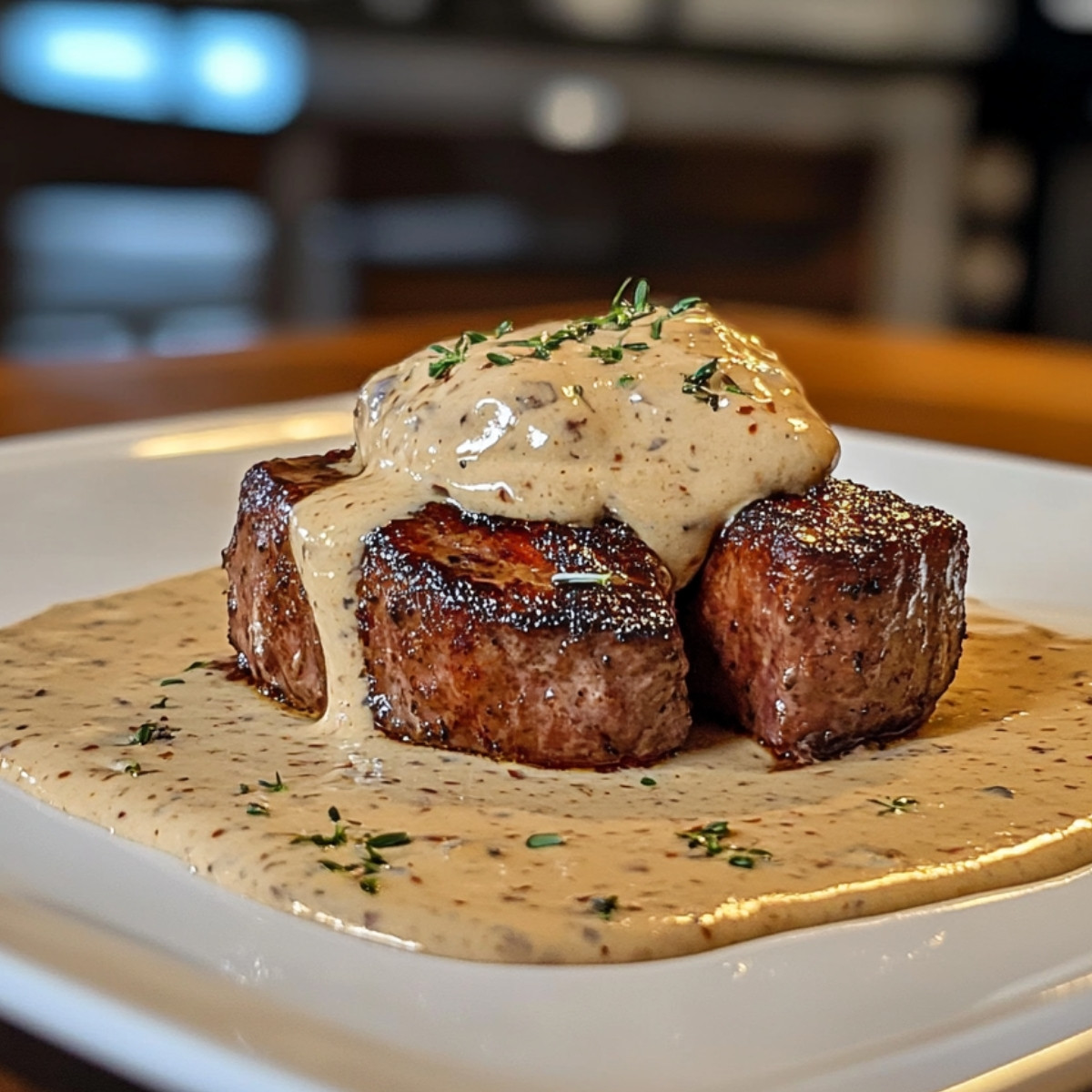 Filet Mignon à la Sauce Moutarde avec une Touche de Crazy Fun