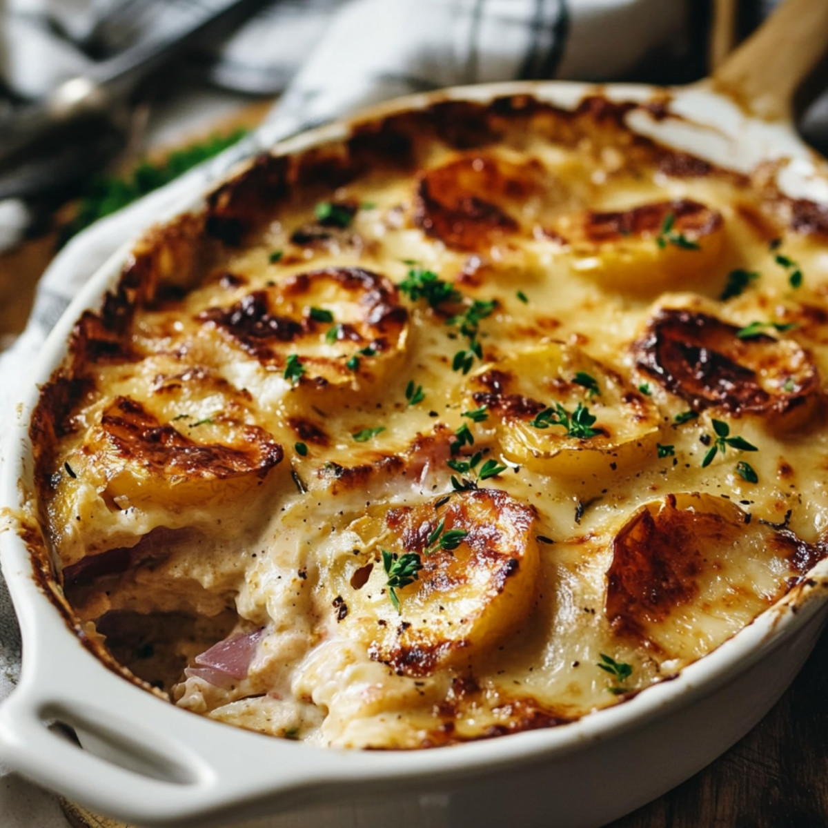 Gratin Givré de Chou-fleur & Pommes Chaudes