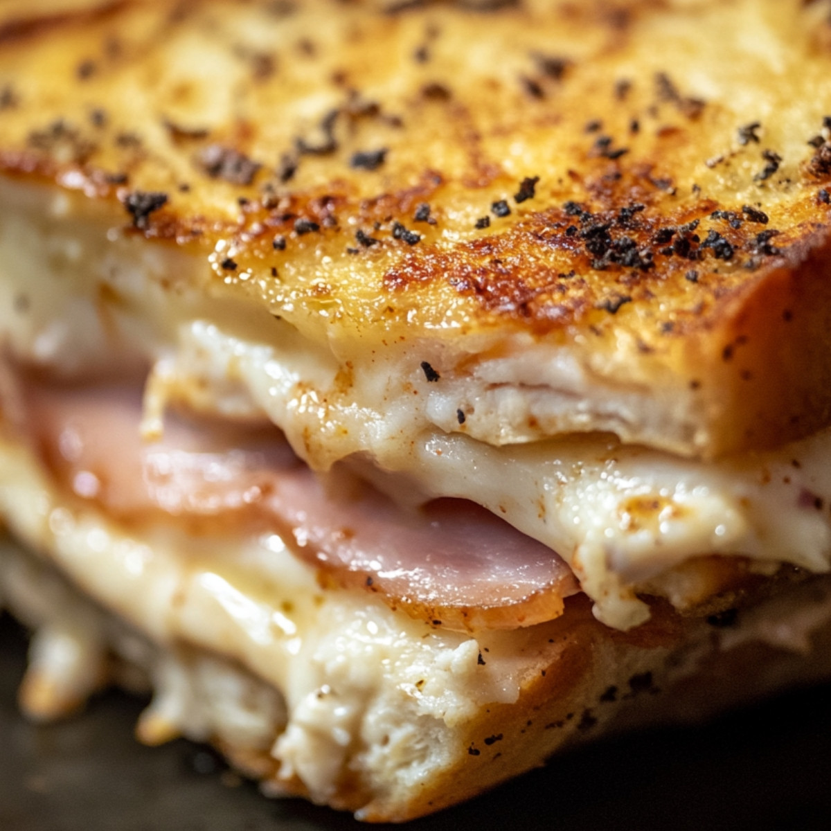 Croque-Monsieur BBQ au Poulet : Un Feu d'Artifice de Saveurs!