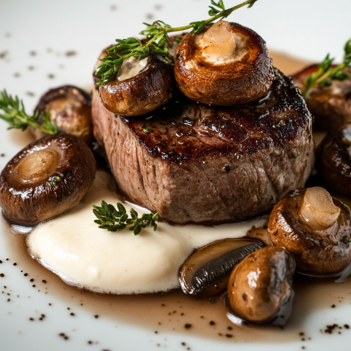 Filet Mignon, Crème et Champignons - Le Trio Mesmerisant en Cuisine!