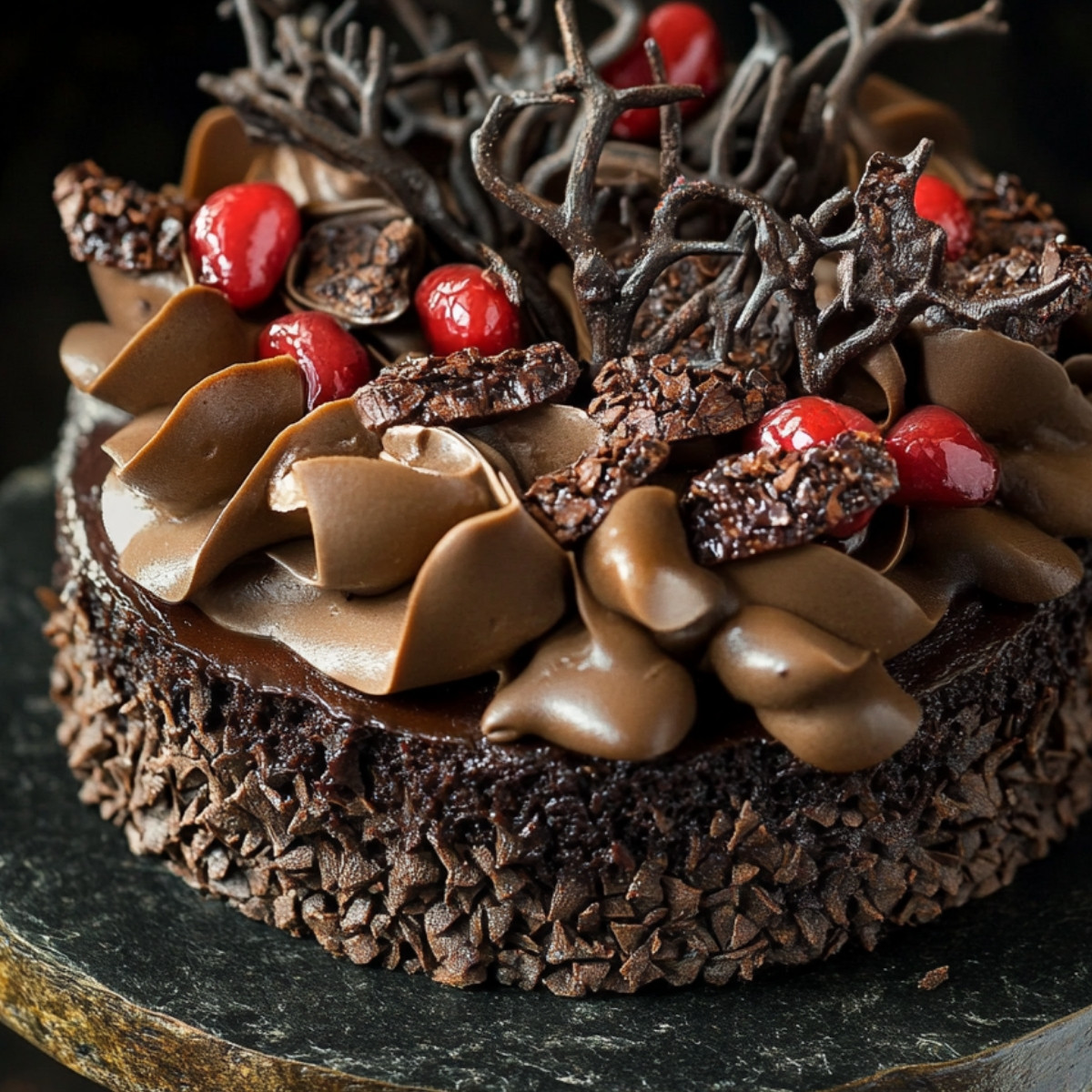 Gâteau Forêt Noire en Plaque