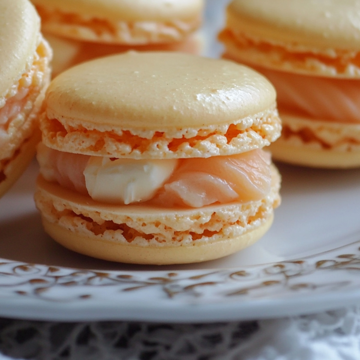 Macarons au Saumon Fumé et Fromage Frais : Les Joyaux Salés de Votre Buffet !