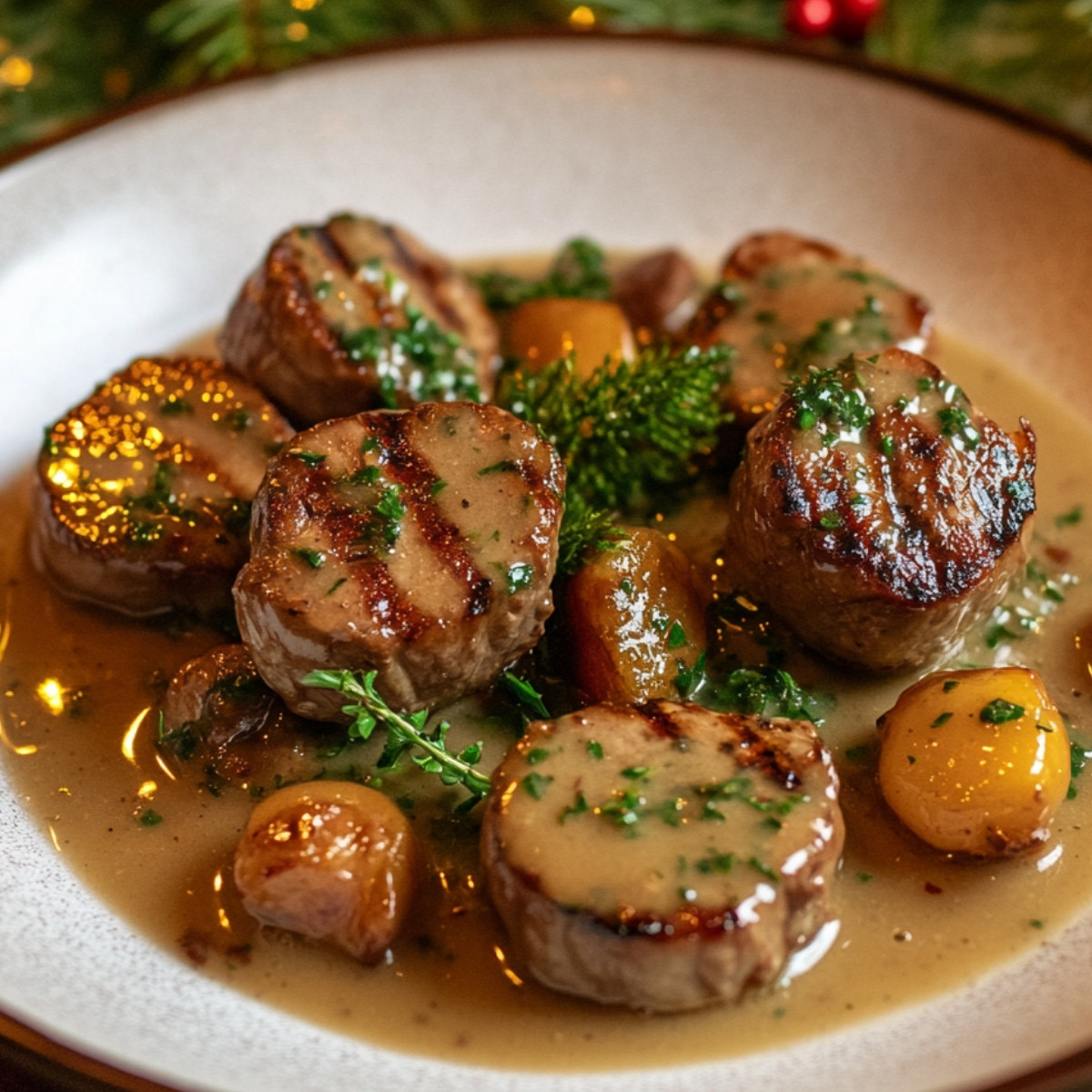 Paupiettes de Veau à la Sauce Forestière : Pluie d'Emotions en Forêt