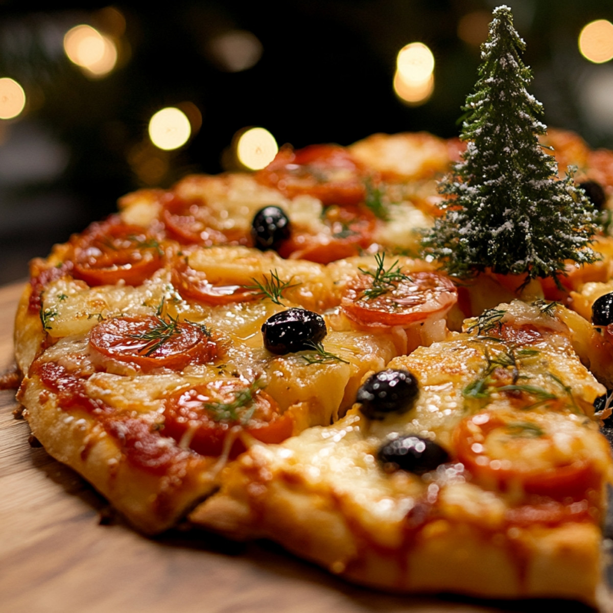 Pizza Sapin de Noël