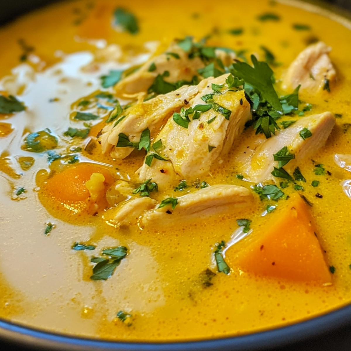 Soupe Magique au Poulet Curcuma