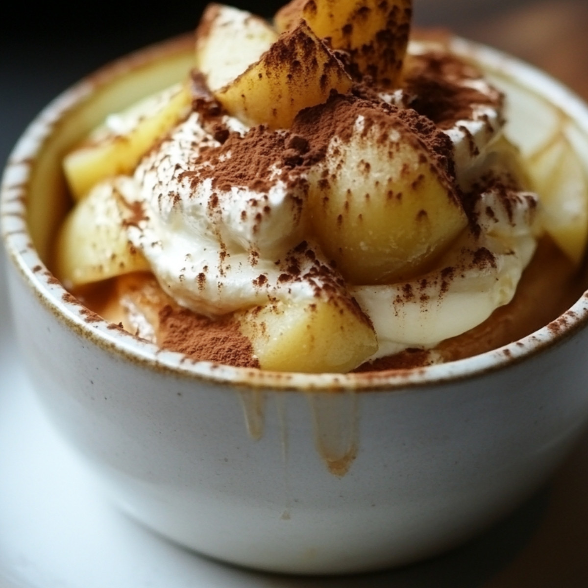 Tiramisu Caramel Beurre Salé et Pommes Poêlées