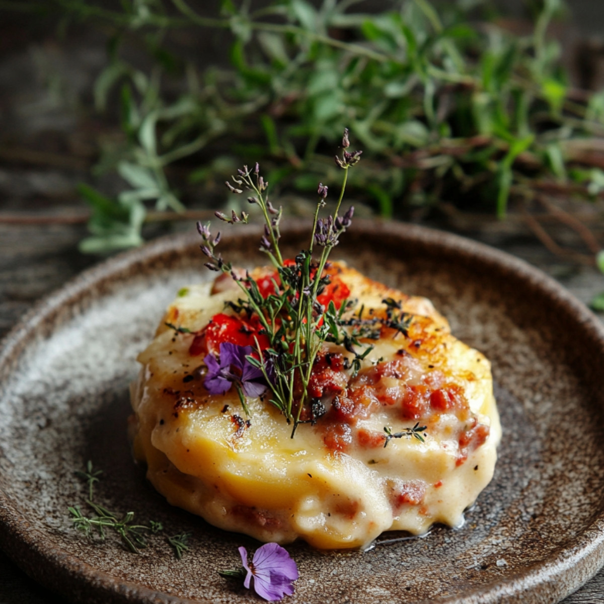 Gratin de Pommes de Terre au Chorizo et Béchamel de Tomate