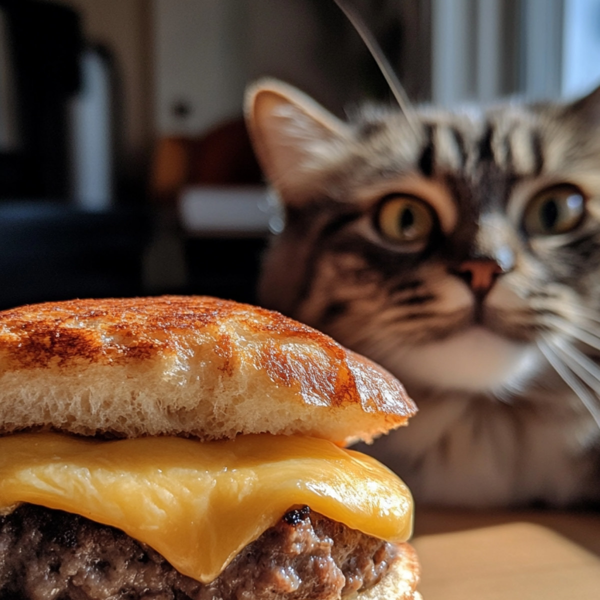 Panini Burger au Cheddar