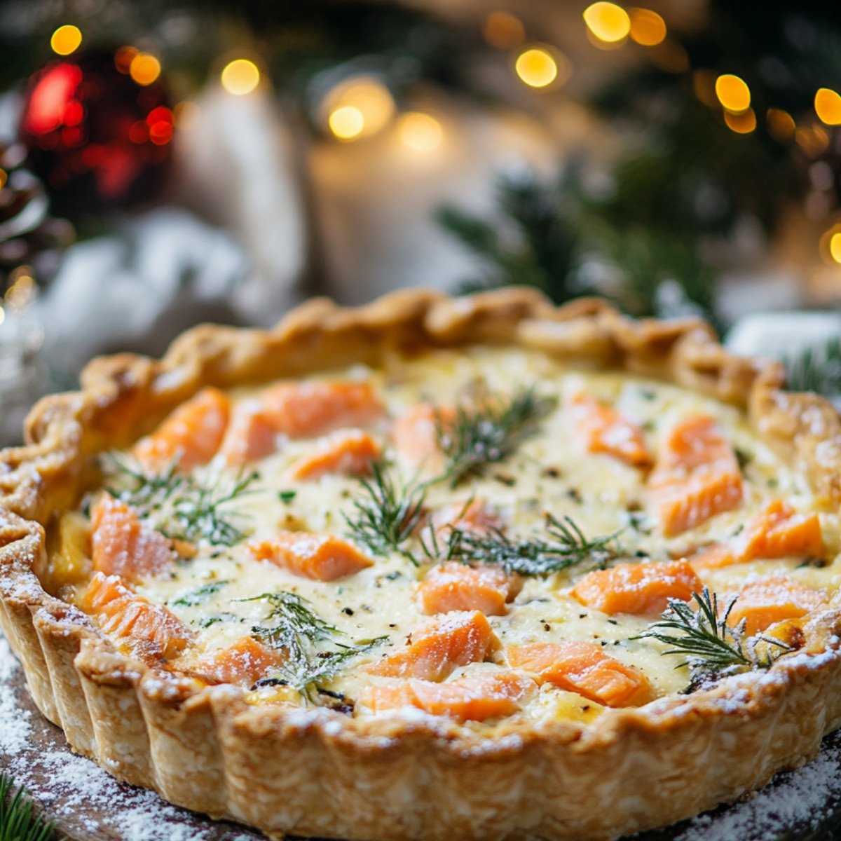 Quiche au Saumon Fumé et Boursin : Un Délice Crémeux qui Fait Mouche !