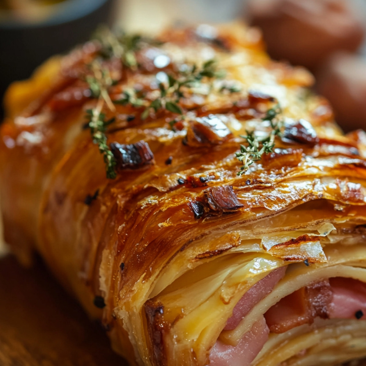 Sapin Feuilleté au Jambon