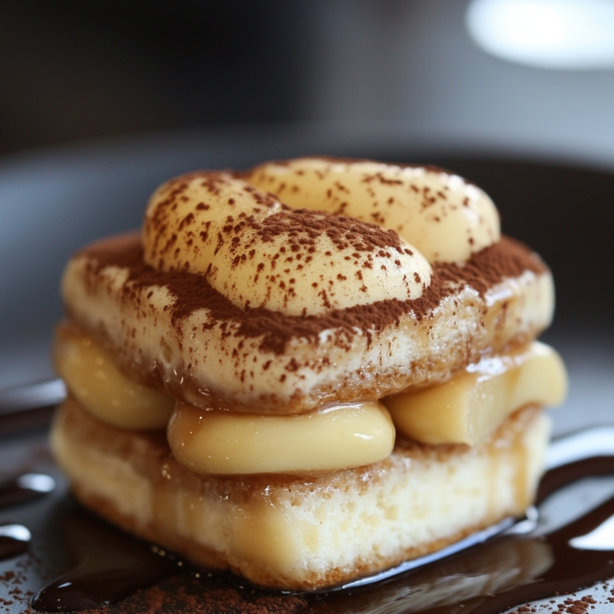 Tiramisu Caramel Beurre Salé et Pommes Pochées : Gourmandise à Tomber!