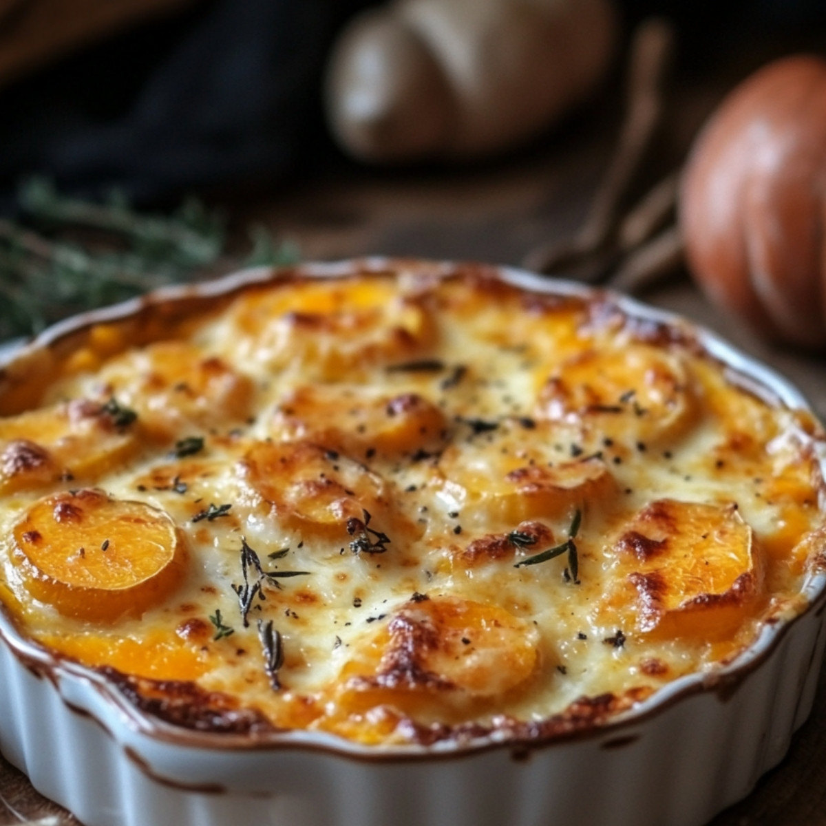 Butternut Gratiné au Camembert