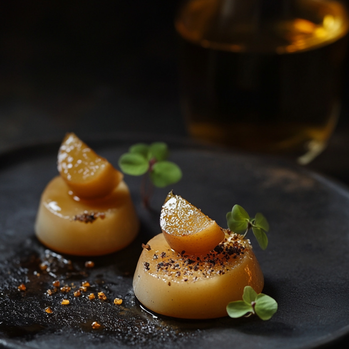 Cuillères apéritives aux poires et foie gras