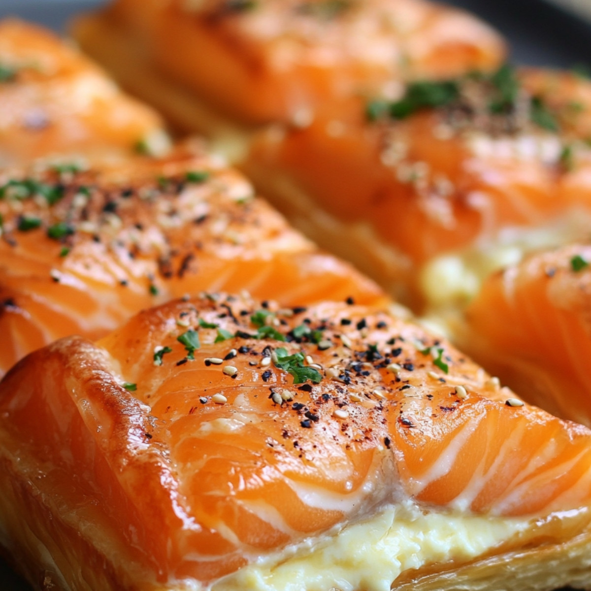 Feuilletés au Saumon et Fromage : La Magie Feuilletée en 30 Minutes