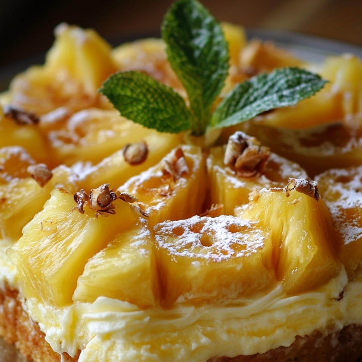 Gâteau renversé à l'ananas revisité