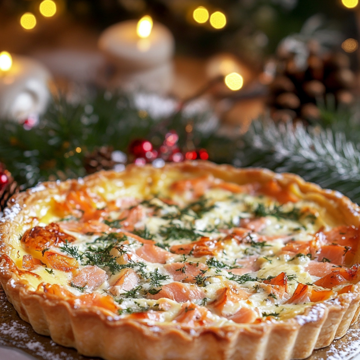 Quiche au Saumon Fumé et Boursin : Un Délice Crémeux qui Fait Mouche !