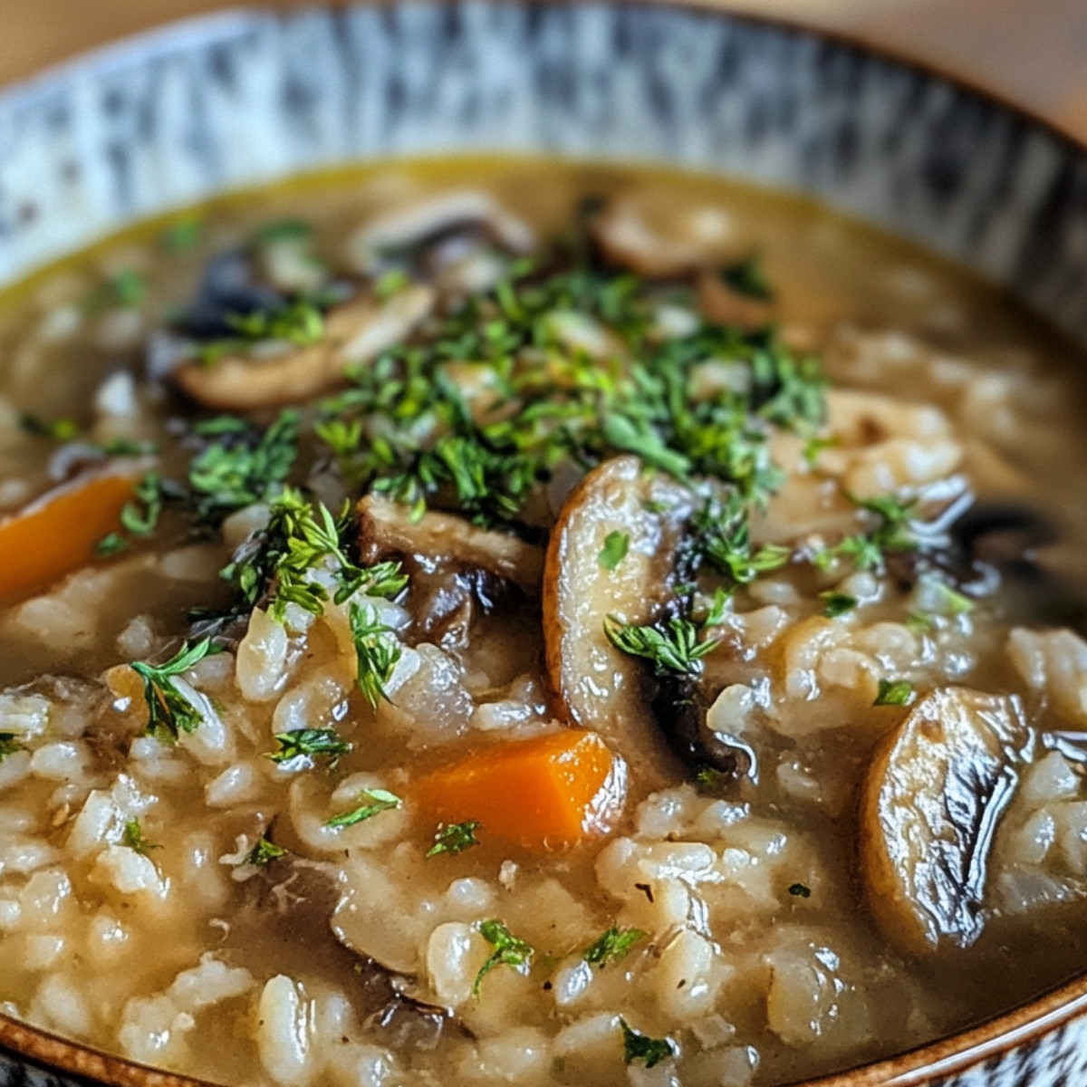 SOUPE AUTOMNALE DE RIZ SAUVAGE : Une balade en forêt dans votre bol ! 🍂🍲