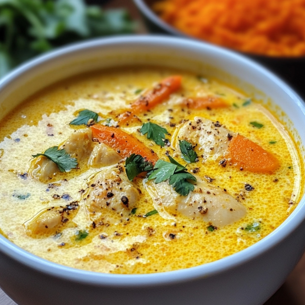 Soupe Magique au Poulet Curcuma