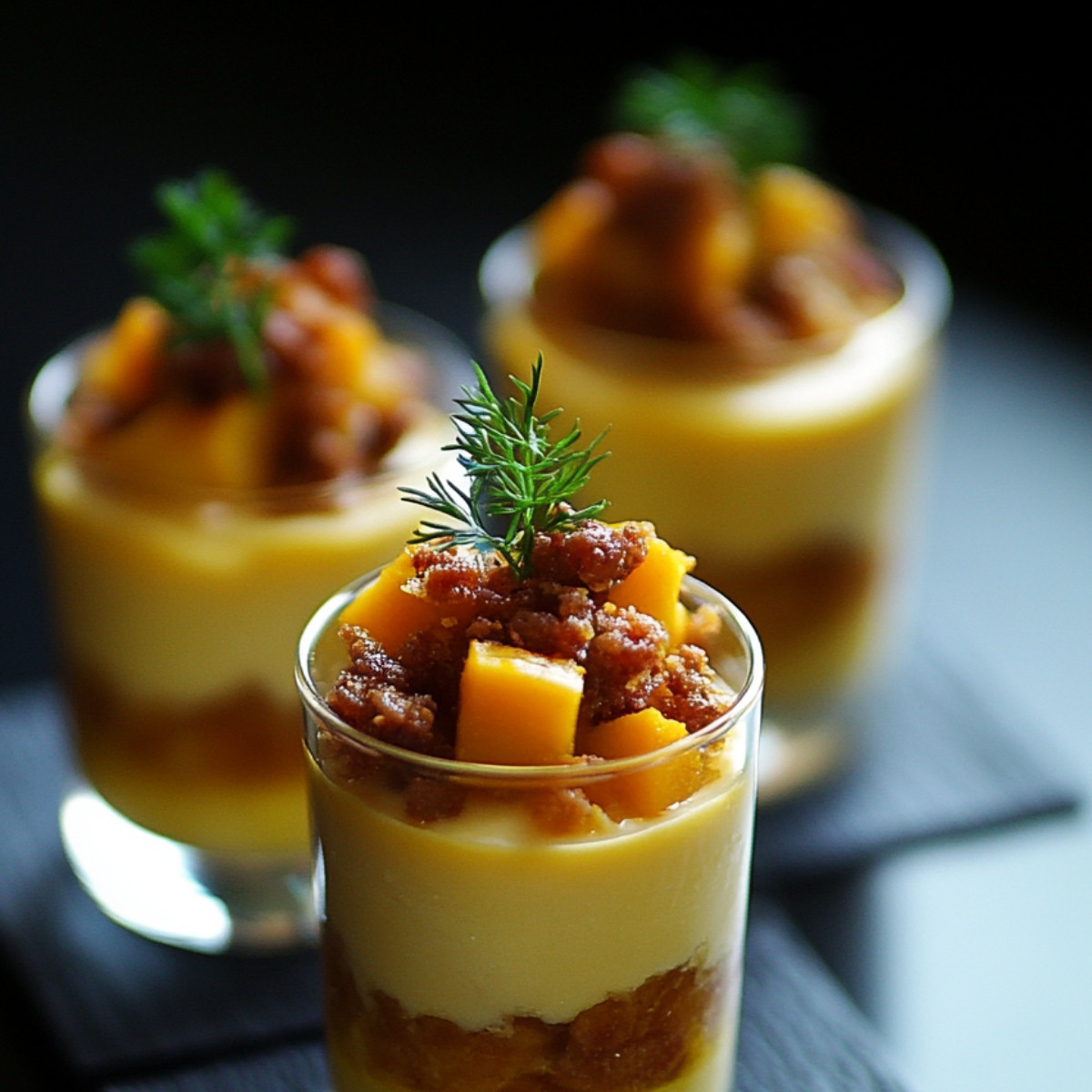 Verrines Butternut et Chorizo