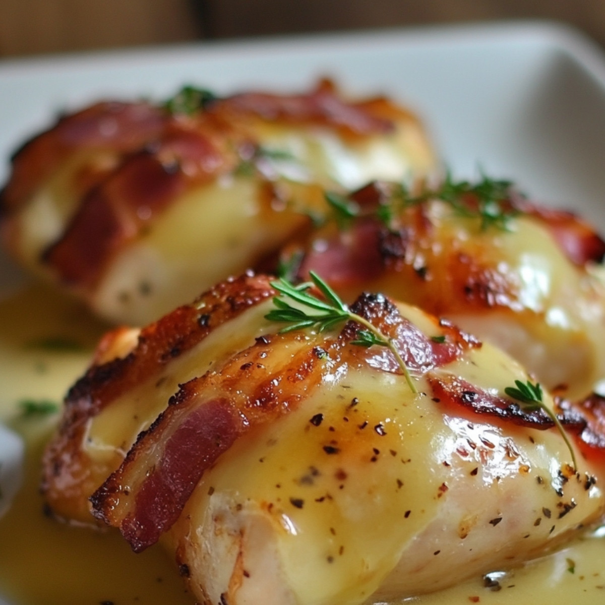 Pâtes Crémeuses au Poulet et au Bacon