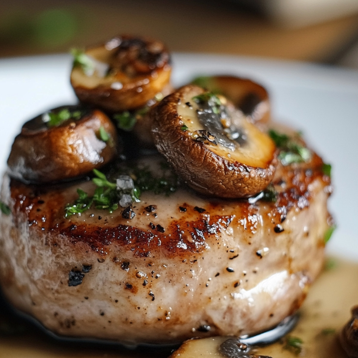 Filet Mignon de Porc à la Crème et aux Champignons : Un Festin dans Ton Assiette !