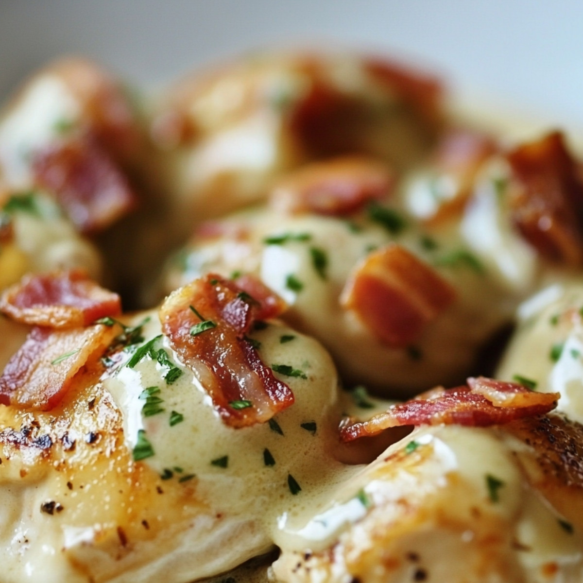 Pâtes Crémeuses au Poulet et au Bacon