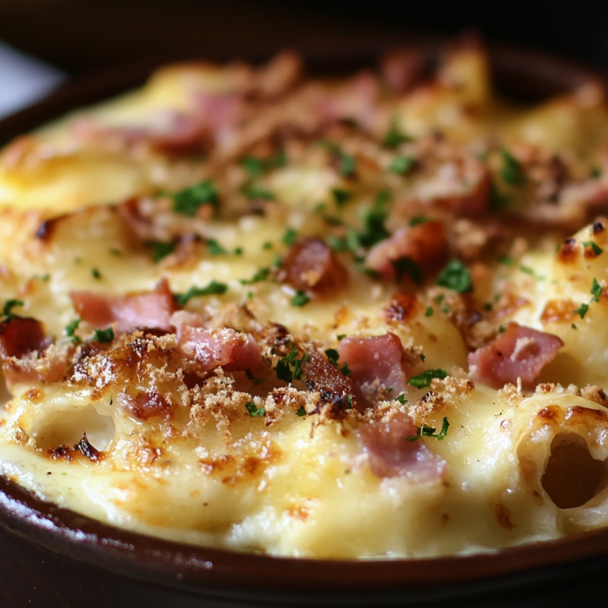 give-the-result-only.-weGratin-de-Coquillettes-à-la-Raclette-et-Lardons-Croquantsbp