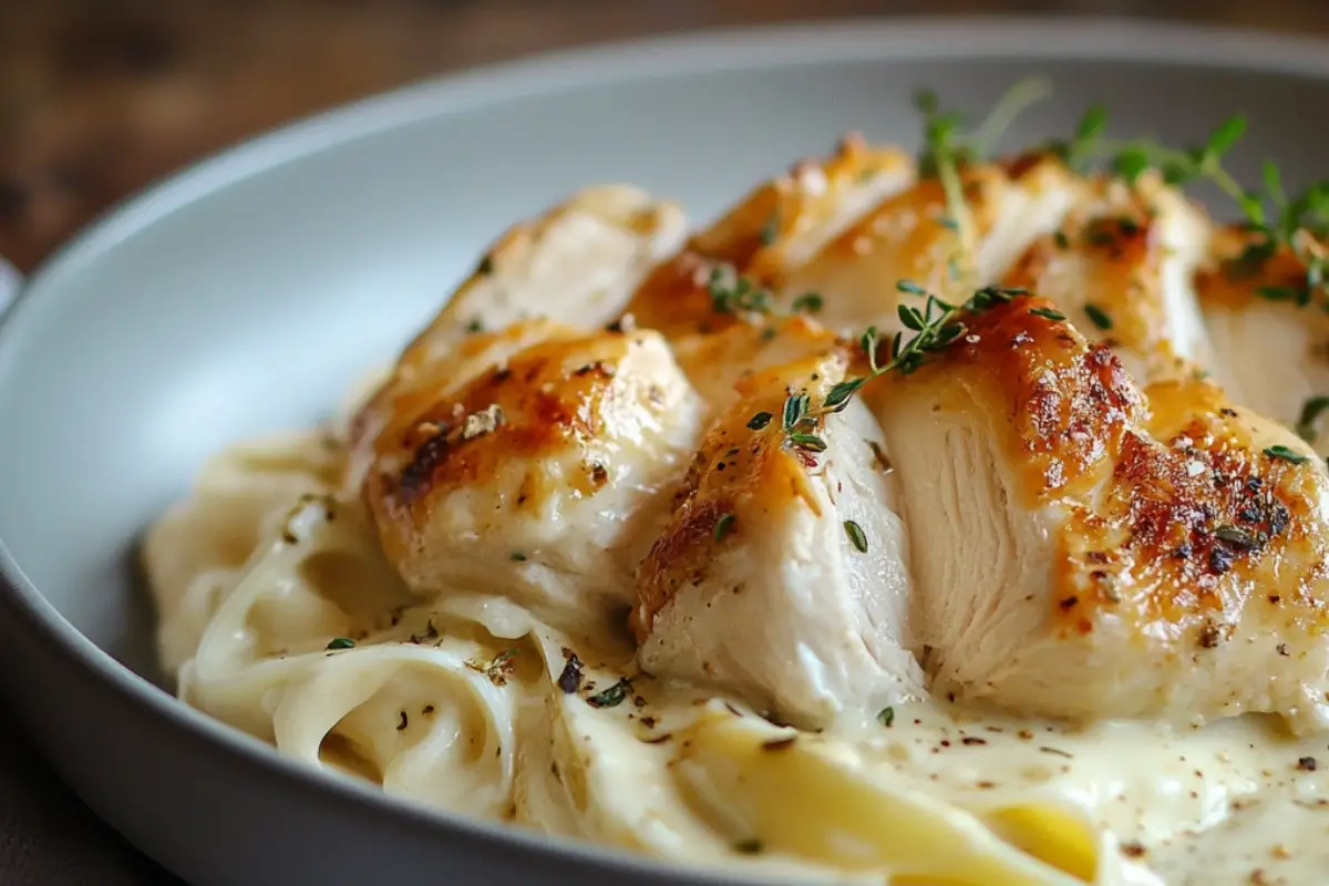 Pâtes Crémeuses au Poulet et Boursin