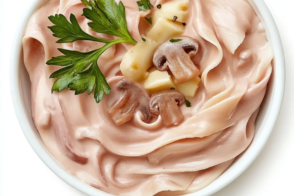 Jambon Sauce Madère aux Champignons avec Tagliatelles